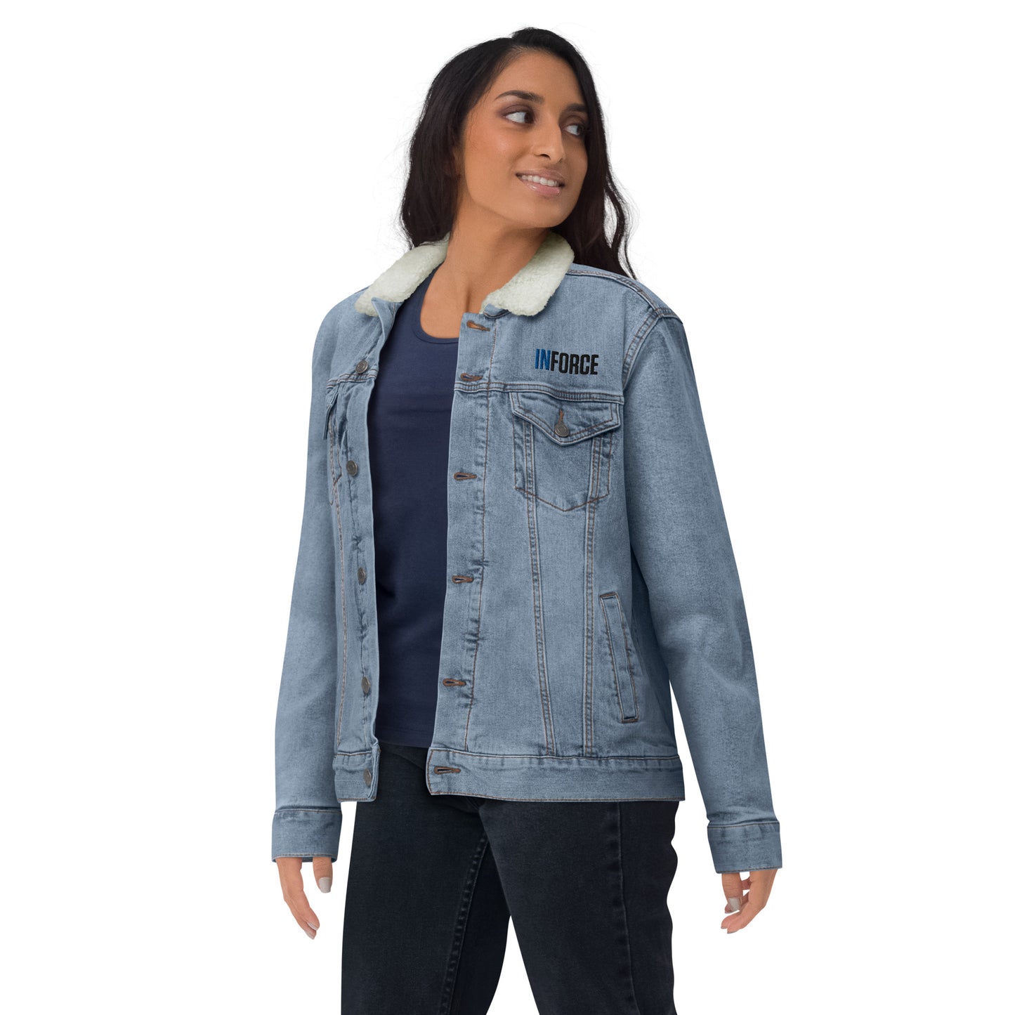 Unisex Sherpa Denim Jacket