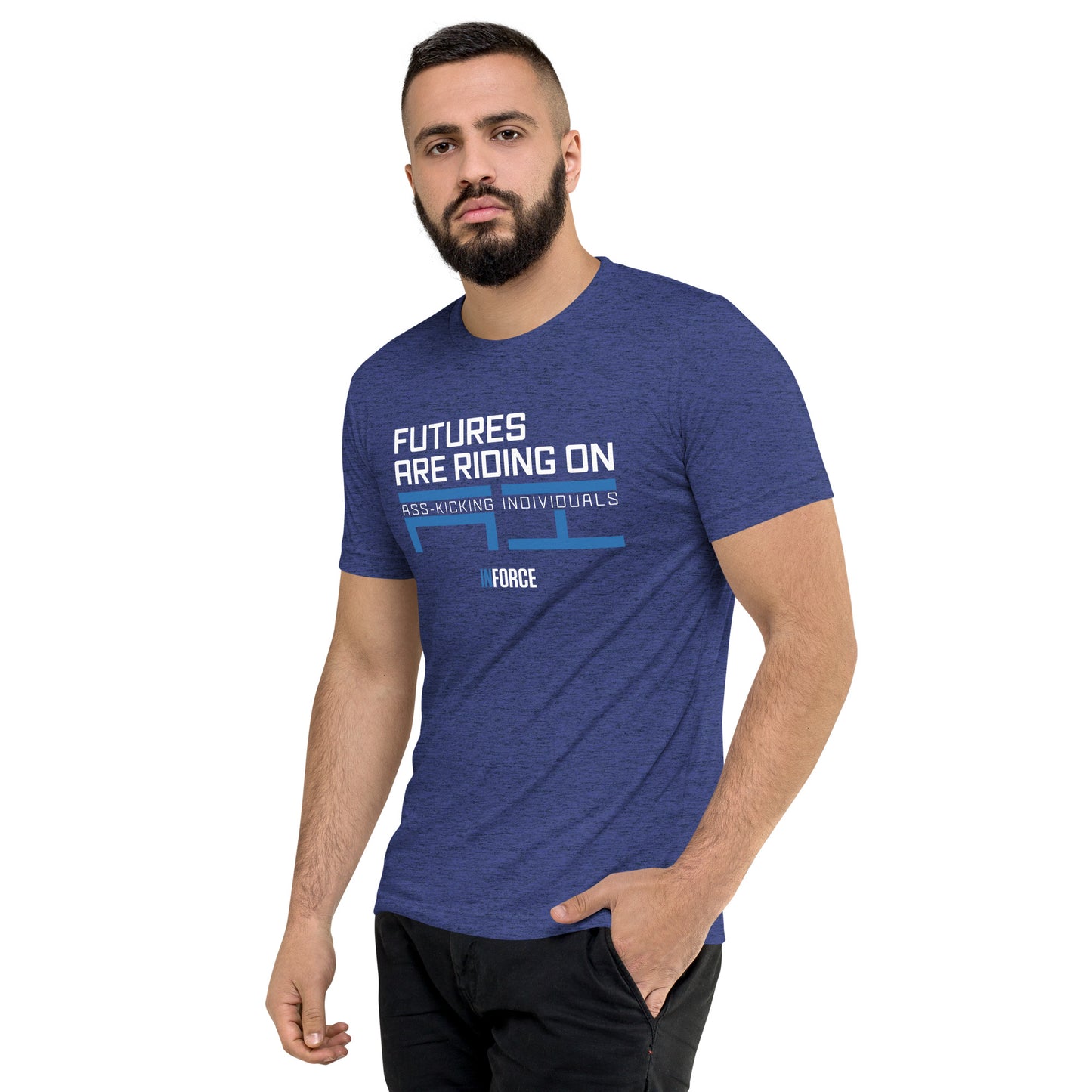 Extra-soft Unisex Triblend Tee (Futures are Riding)