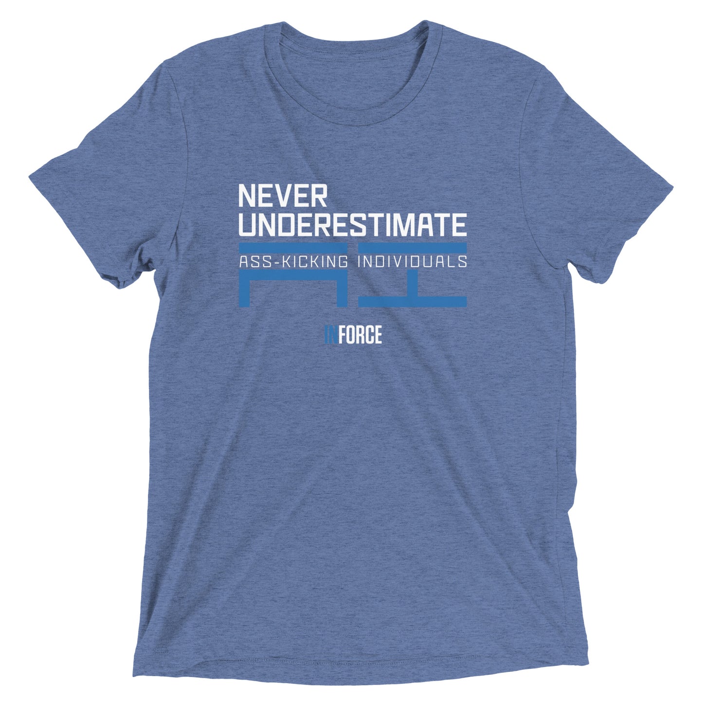 Extra-soft Unisex Triblend Tee (Never Underestimate)