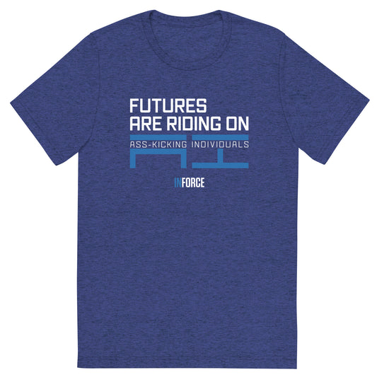 Extra-soft Unisex Triblend Tee (Futures are Riding)