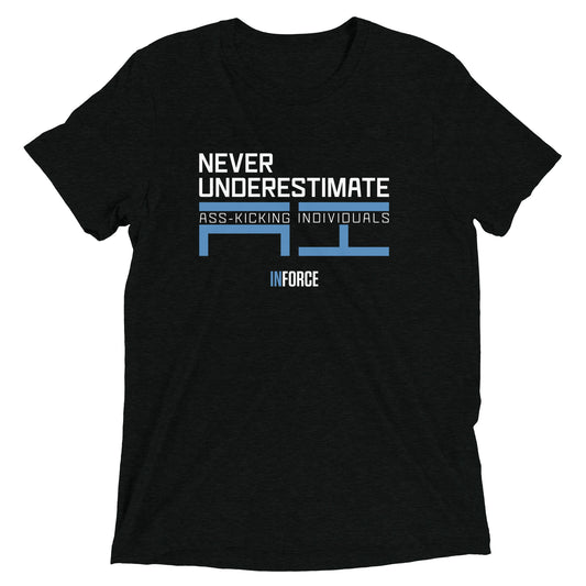 Extra-soft Unisex Triblend Tee (Never Underestimate)